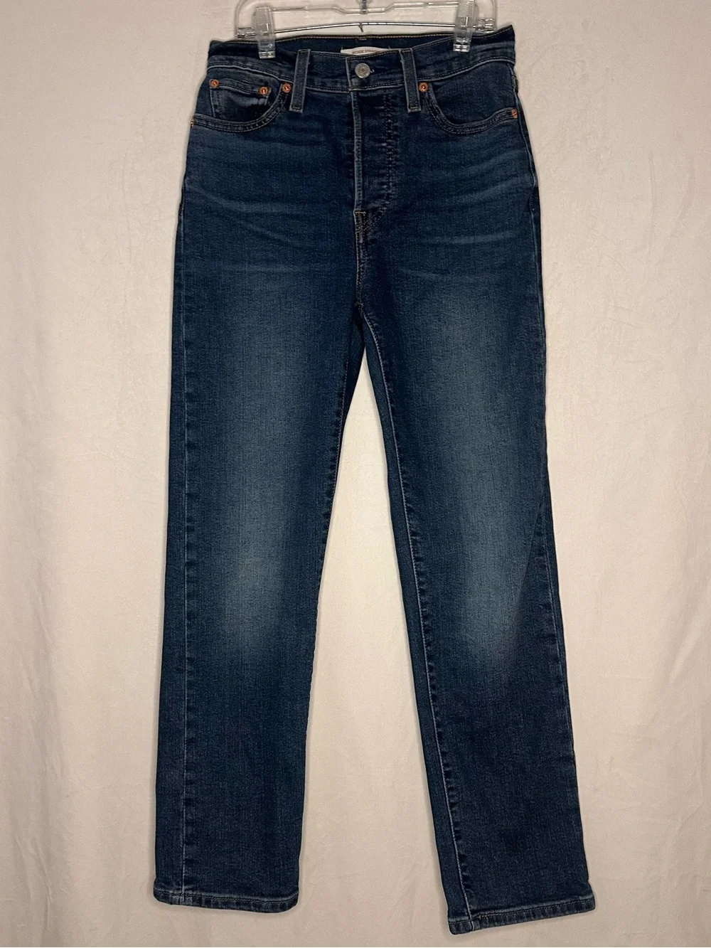 Levi's Denim Wedgie Straight Ankle Streetwear Jeans High rise Button Fly 26x28 - Picture 8 of 15
